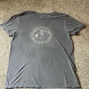 BDG Grey Skeleton Design Oversized Shirt